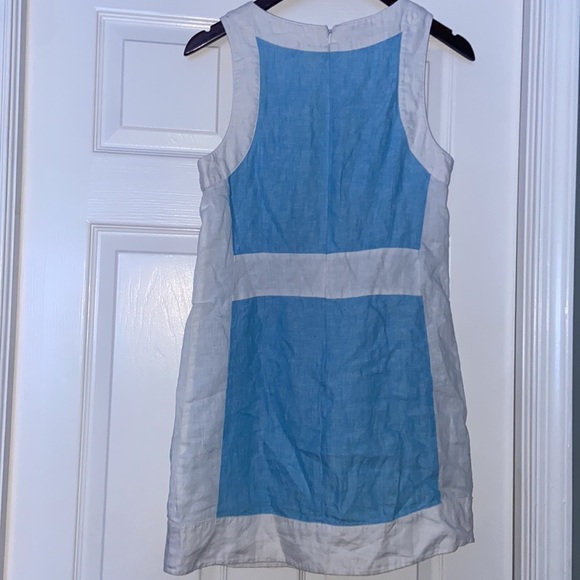 Island Company Westmoreland Dress in Color Block 100% linen size S - Picture 4 of 4